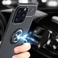 Miniatyrbillede 6 af 10: iPhone 13 Pro Max Fingerring Kickstand Hybrid Taske - Blå