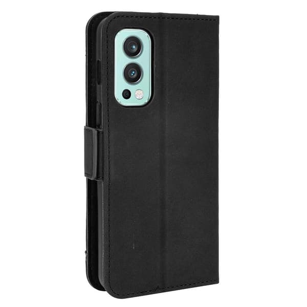 Wallet Stand Flip -puhelinkotelo OnePlus Nord 2 5G: lle - musta