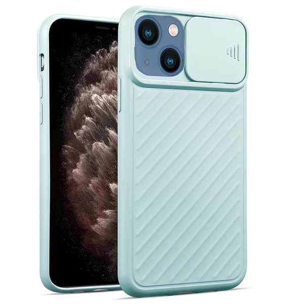 iPhone 13 - Stilsäkert Skyddande Skal Ljusblå