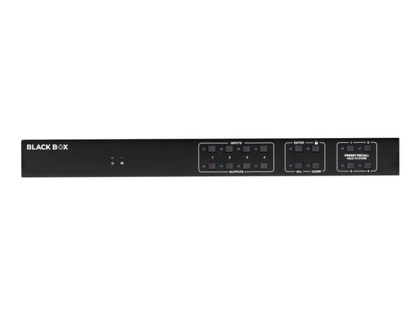 Black Box AVS-HDMI2-4X4-R2 - 4x4 matrix-skifter/audioafindlejrer