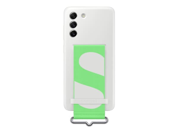 Samsung EF-GG990 - Baksidesskydd för mobiltelefon - silikon - vit - för Galaxy S21 FE 5G