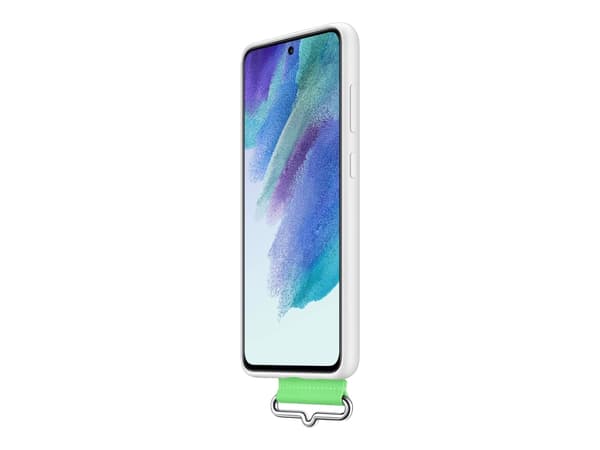 Samsung EF-GG990 - Baksidesskydd för mobiltelefon - silikon - vit - för Galaxy S21 FE 5G