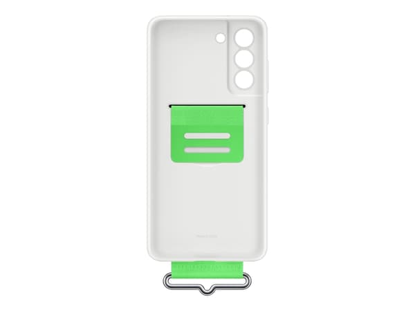 Samsung EF-GG990 - Baksidesskydd för mobiltelefon - silikon - vit - för Galaxy S21 FE 5G