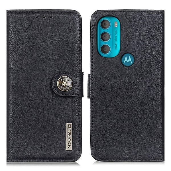 KHAZNEH Motorola Moto G71 5G Plånboksfodral - Svart