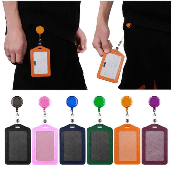 Name Badge Holder Work Card Holder ID Business Case Purple