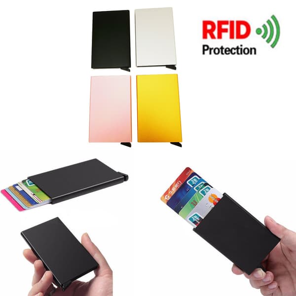 RFID Blocking Aluminum Credit Card Holder