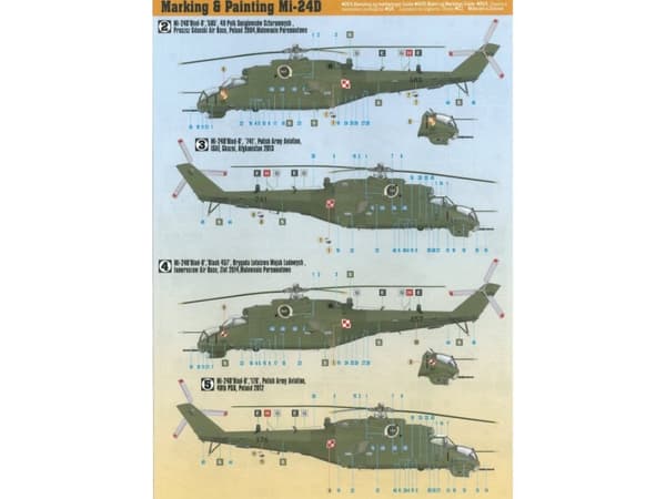 Mi-24W/D Pt.1 Polsk Husarz/Polsk Husar 1:72 F-22 helikopter modellsett