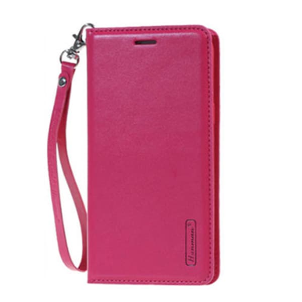iPhone 13 - Elegant Praktiskt HANMAN Plånboksfodral Rosaröd