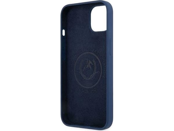 Us Polo Assn US Polo USHCP13SSFGV Apple iPhone 13 mini 5,4" dėklas telefonui mėlynos spalvos silikoninis Collection