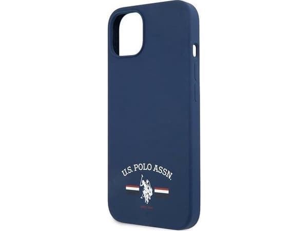Us Polo Assn US Polo USHCP13SSFGV Apple iPhone 13 mini 5,4" dėklas telefonui mėlynos spalvos silikoninis Collection