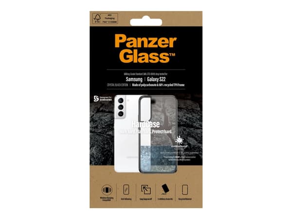 PanzerGlass 0371, Suojus, Samsung, Samsung - Galaxy S22, Musta