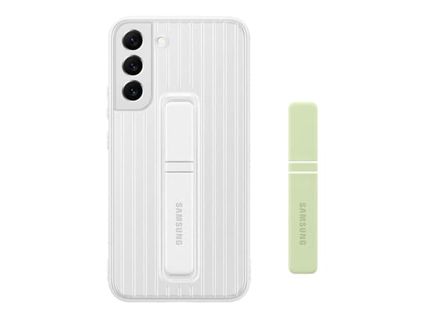 Samsung EF-RS906 - Baksidedeksel for mobiltelefon - polykarbonat, gummi - hvit - for Galaxy S22+