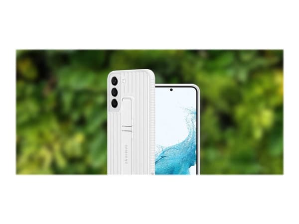 Samsung EF-RS906 - Baksidedeksel for mobiltelefon - polykarbonat, gummi - hvit - for Galaxy S22+