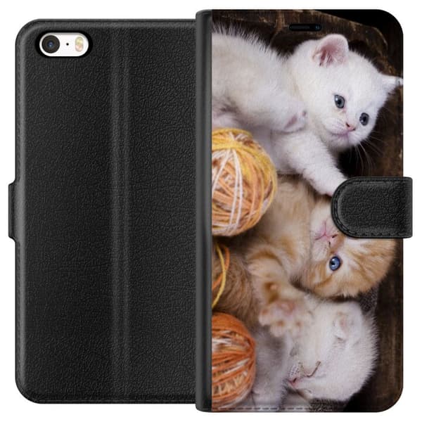 Apple iPhone SE (2016) Plånboksfodral Katter