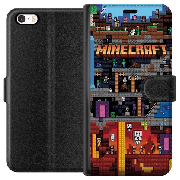 Apple iPhone SE (2016) Lommeboketui Minecraft