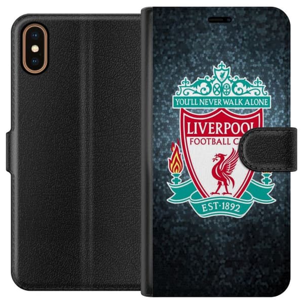 Apple iPhone XS Lompakkokotelo Liverpoolin Jalkapalloseura