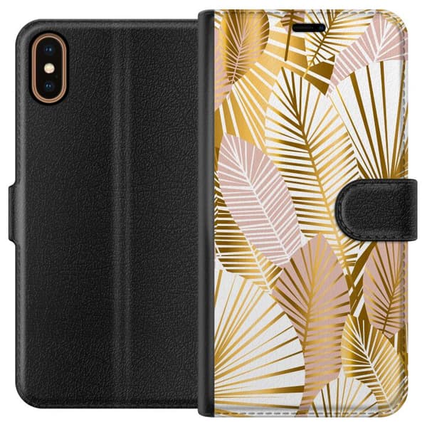 Apple iPhone XS Plånboksfodral Guld