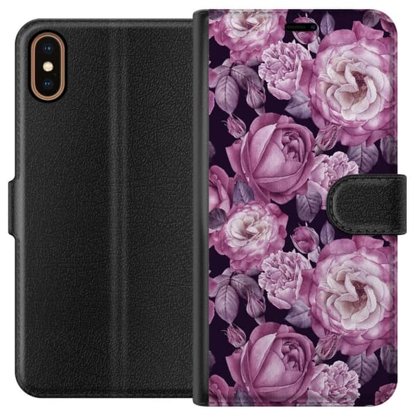 Apple iPhone XS Lompakkokotelo Kukat