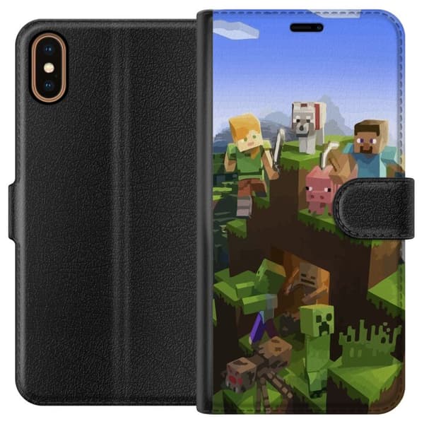 Apple iPhone XS Plånboksfodral MineCraft
