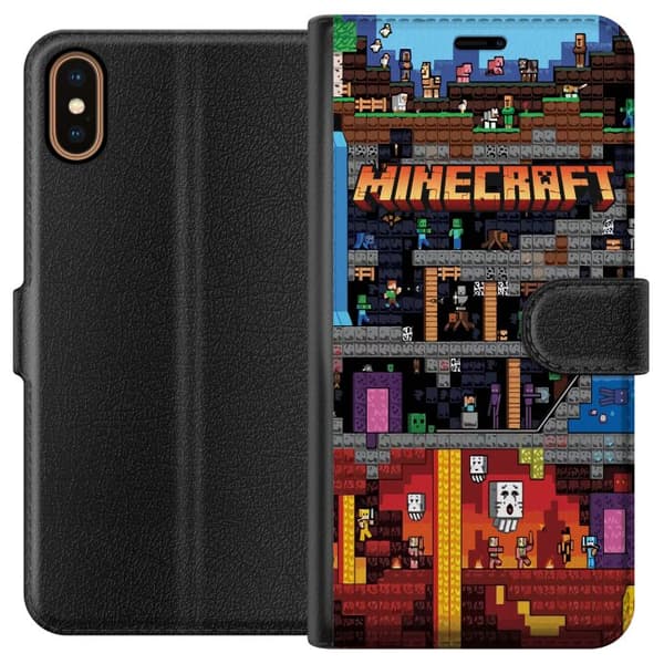Apple iPhone XS Plånboksfodral Minecraft