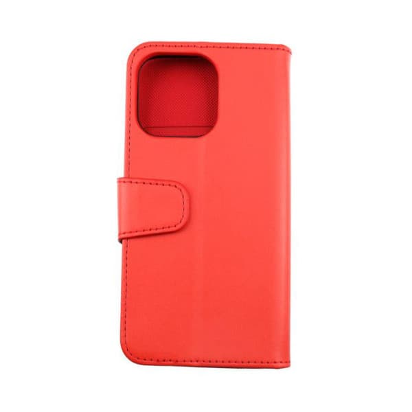 Rvelon iPhone 13 Pro Plånboksfodral - Röd