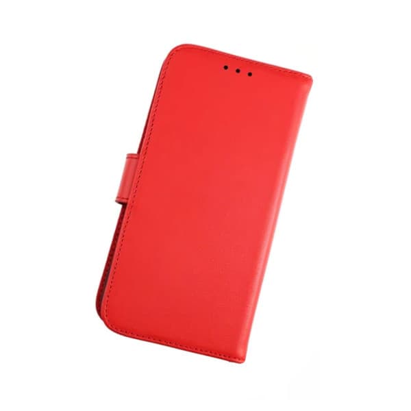 iPhone 13 Pro - Genuint plånboksfodral - Röd