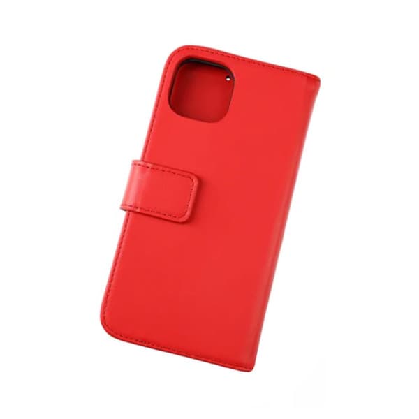 iPhone 13 Pro - Genuint plånboksfodral - Röd
