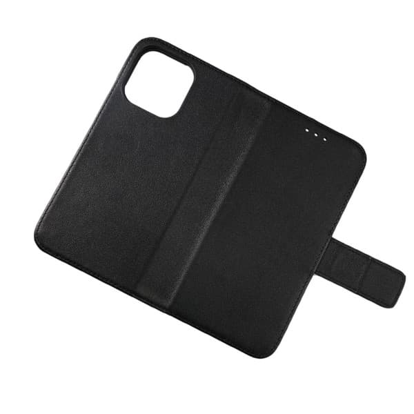 iPhone 13 Pro - Genuint plånboksfodral - Svart