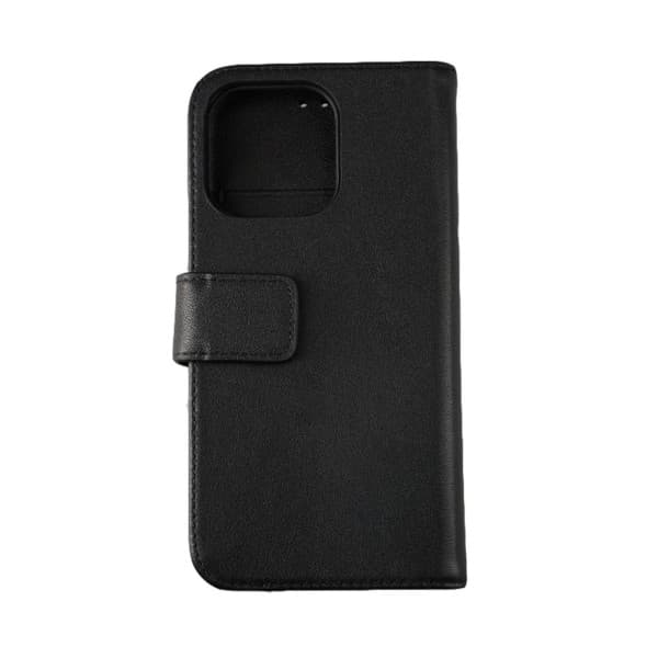 iPhone 13 Pro - Genuint plånboksfodral - Svart