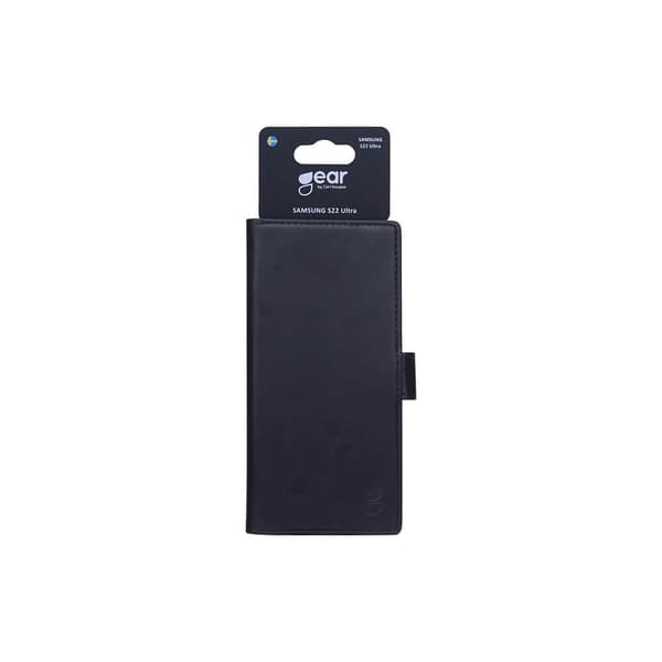 GEAR Walletcase Black for Samsung Galaxy S22 Ultra