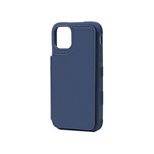 iPhone 11 Pro Max PU läder Kickstand fodral blå
