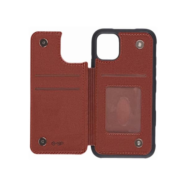 iPhone 11 Pro Max läder fodral brun