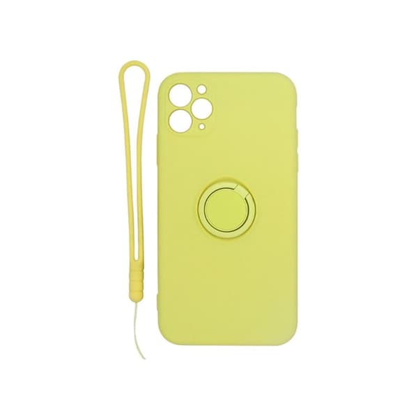 Mjuk silikonfodral för iPhone 11, Gul