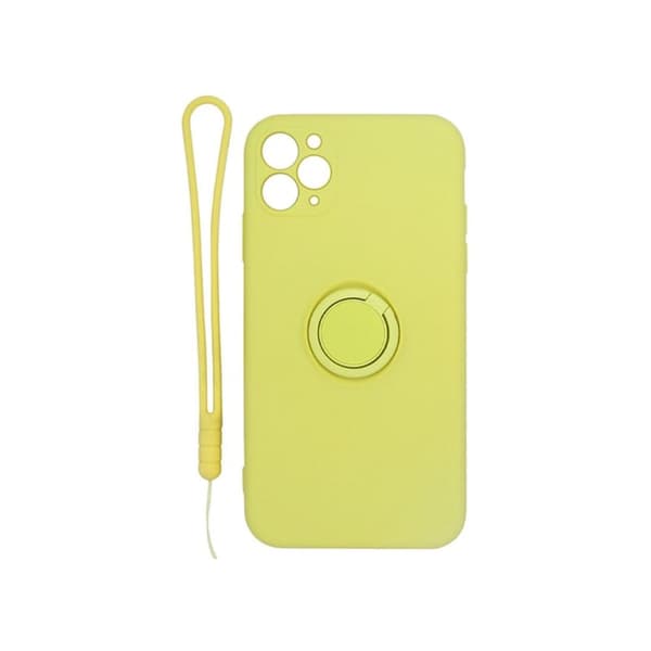 Mjuk silikonfodral för iPhone 11 Pro Max, Gul