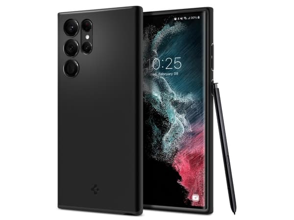 Spigen Thin Fit, Etui, Samsung, Galaxy S22 Ultra 5G, 17,3 cm (6.8"), Sort