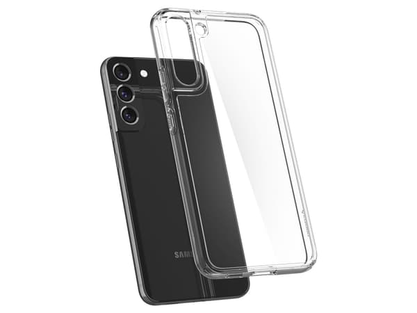 Spigen Ultra Hybrid - Baksidedeksel for mobiltelefon - polykarbonat, termoplast-polyuretan (TPU) - krystallklar - for Samsung Galaxy S22
