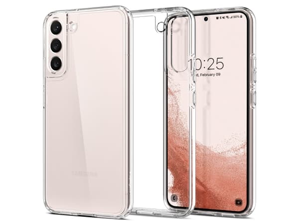 Spigen Ultra Hybrid - Baksidedeksel for mobiltelefon - polykarbonat, termoplast-polyuretan (TPU) - krystallklar - for Samsung Galaxy S22