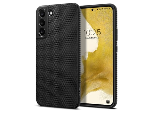 Spigen Liquid Air, Etui, Samsung, Galaxy S22 5G, 15,5 cm (6.1"), Sort