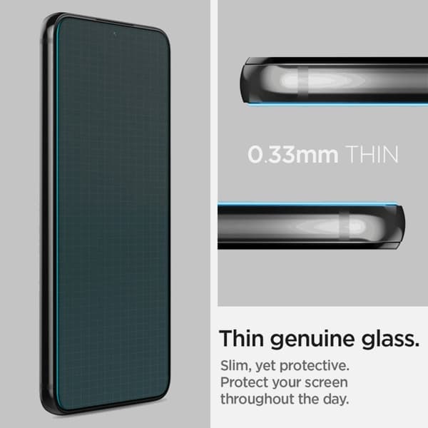 Spigen EZ-FIT Härdat Glas Skärmskydd 2-Pack Galaxy S22