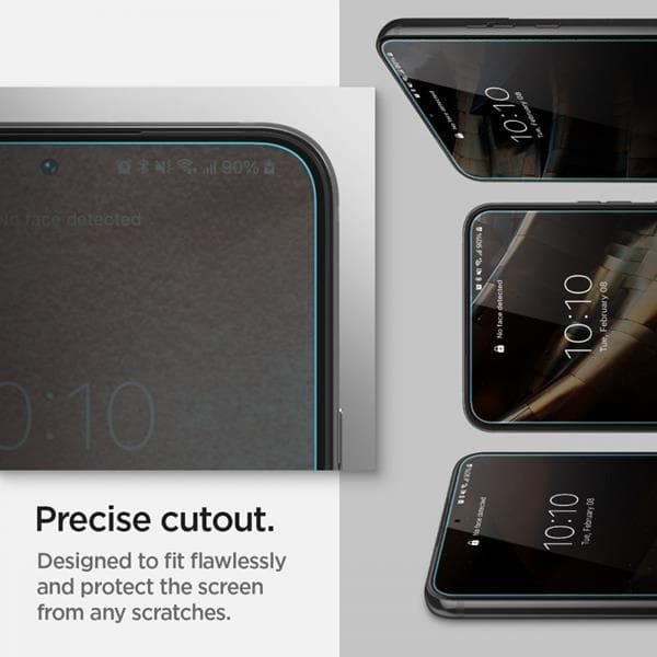 Spigen EZ-FIT Härdat Glas Skärmskydd 2-Pack Galaxy S22