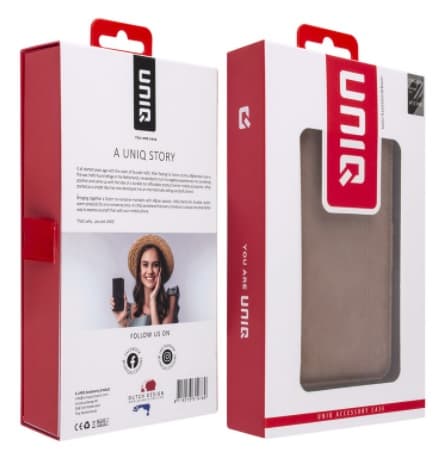 UNIQ Plånboksfodral Samsung Galaxy S22 ULTRA Rosa Beige