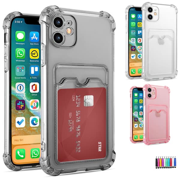 iPhone 11 - Card Cover / Beskyttelse Transparent