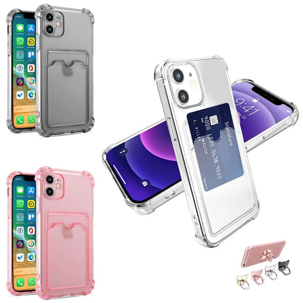 iPhone 11 - Card Kuori / Suoja Transparent