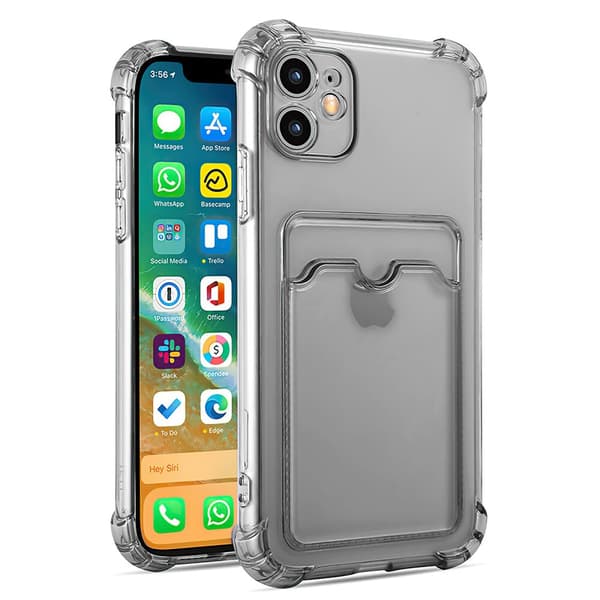 iPhone 11 - Card Cover / Beskyttelse Transparent