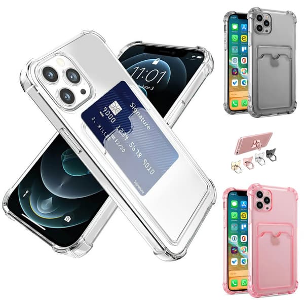 iPhone 13 Pro - Card Kuori / Suoja Grey