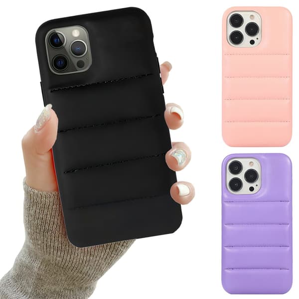 Beskyt din iPhone 12 Pro med Puffer Skal Purple