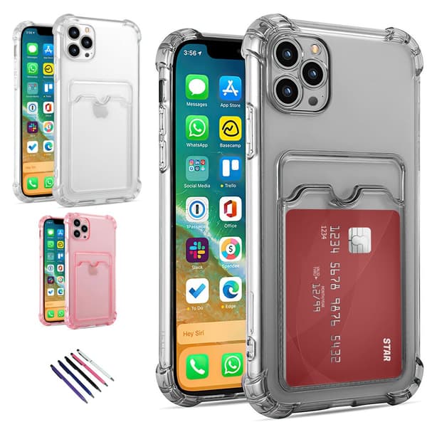 iPhone 13 Pro Max - Skal / Skydd / Kortfack Grey