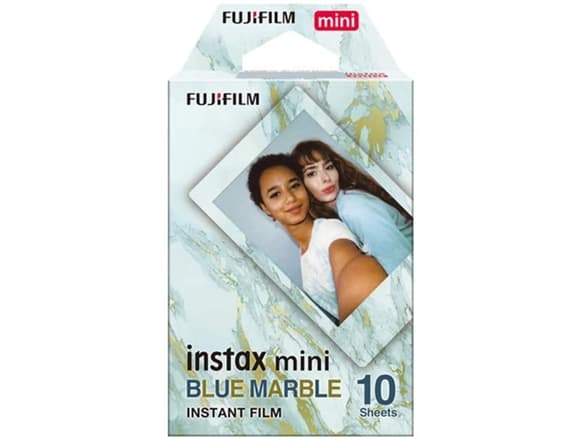 Fujifilm Instax Mini Blue Marble - Färgfilm för snabbframkallning - instax mini - ISO 800 - 10 exponeringar