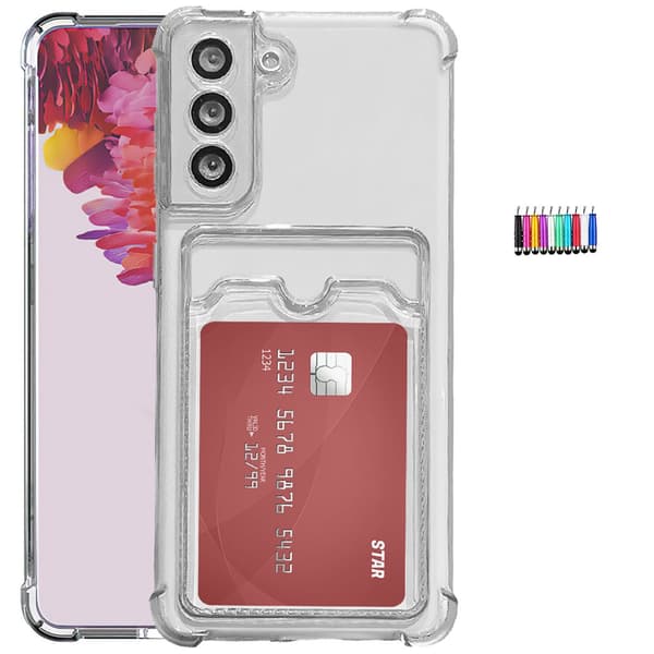 Samsung Galaxy S21 FE - Card Cover / Beskyttelse Transparent