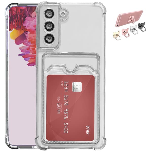 Samsung Galaxy S21 FE - Card Cover / Beskyttelse Transparent
